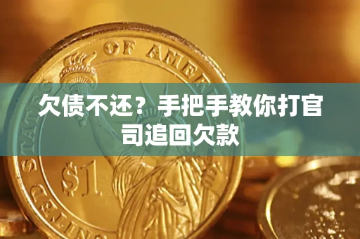 武汉欠债不还？手把手教你打官司追回欠款