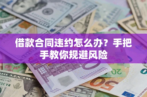 武汉借款合同违约怎么办？手把手教你规避风险
