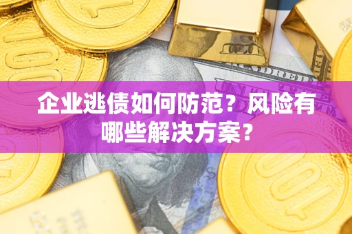 武汉企业逃债如何防范？风险有哪些解决方案？