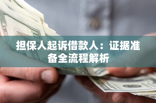 武汉担保人起诉借款人：证据准备全流程解析