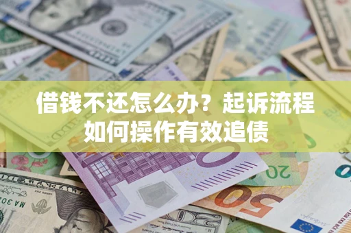 武汉借钱不还怎么办？起诉流程如何操作有效追债