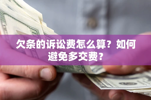 武汉欠条的诉讼费怎么算？如何避免多交费？