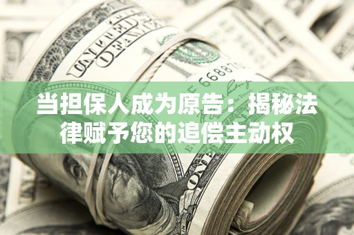 武汉当担保人成为原告：揭秘法律赋予您的追偿主动权