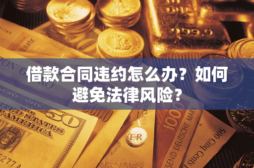 武汉借款合同违约怎么办？如何避免法律风险？