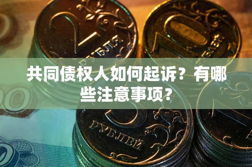 武汉共同债权人如何起诉？有哪些注意事项？