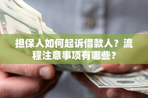 武汉担保人如何起诉借款人？流程注意事项有哪些？